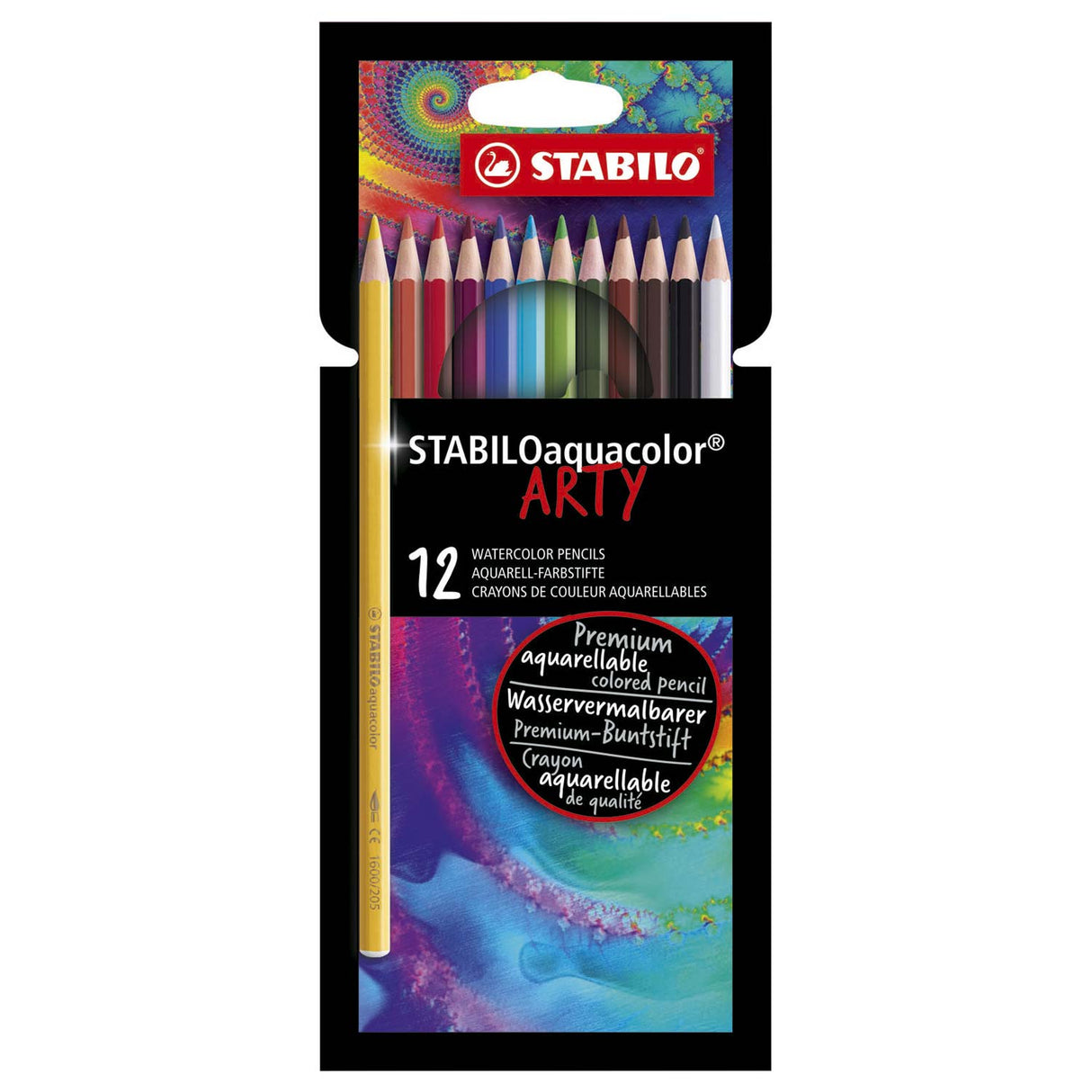 Stabilo Aquacolor Colored Pencils Arty, 12.