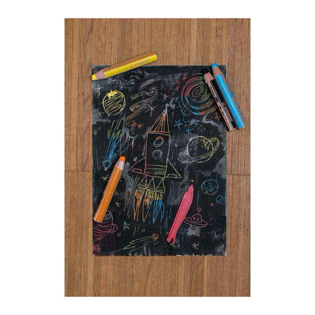 Stabilo woody 3 in 1 - multitalent kleurpotlood - arty - set 6 st. + puntenslijper