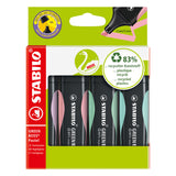 Stabilo Green Boss Pastel Marking marker set with 4 pieces