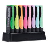 Stabilo green boss pastel - markeerstift - gemaakt van 83% gerecycled plastic - 8 stuks deskset - 4 standaard + 4 pastel kleuren