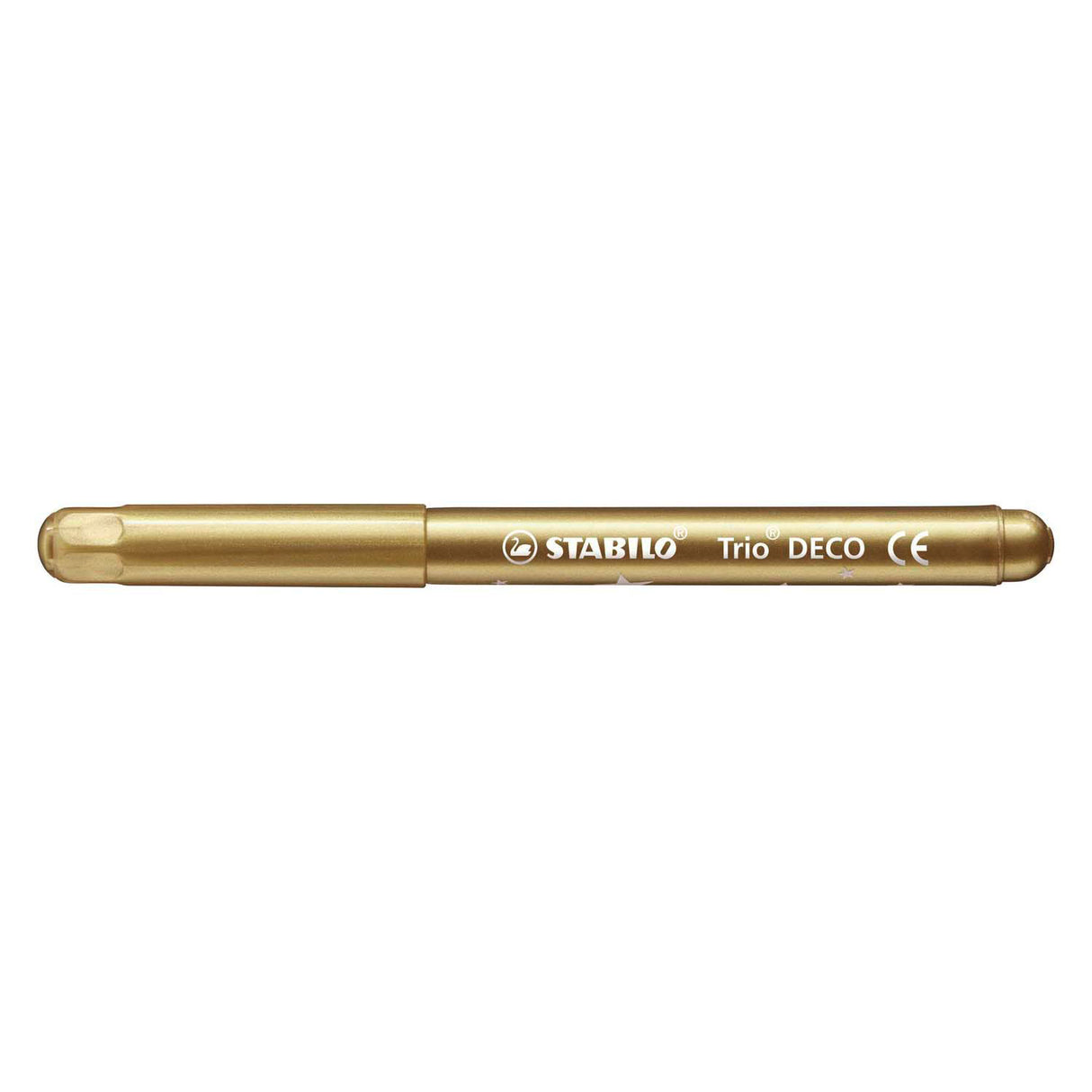 Stabilo trio deco - metallic viltstift - met extra dikke punt 3,0 mm - etui met 8 kleuren