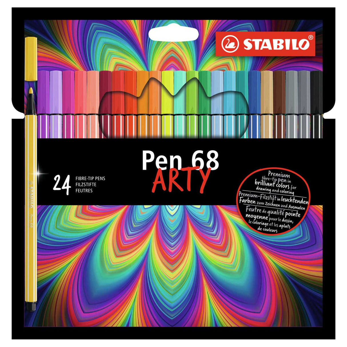 Stabilo Pen 68 Arty felt -tip pens 24 pieces