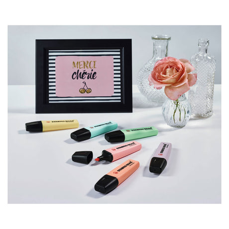 Stabilo boss original pastel - markeerstift - set 4 stuks