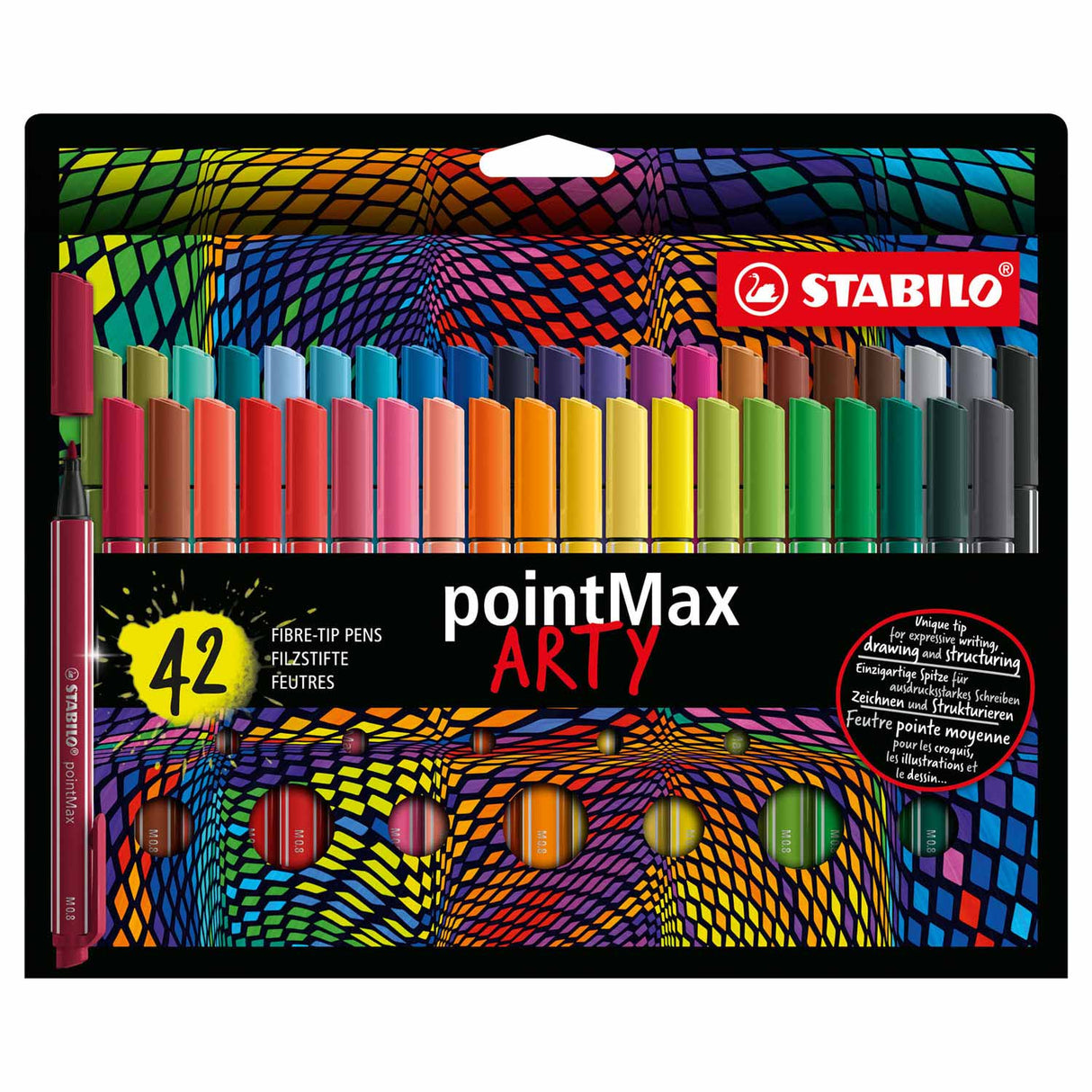 Stabilito Pointmax Fineliners Arty, 42st.