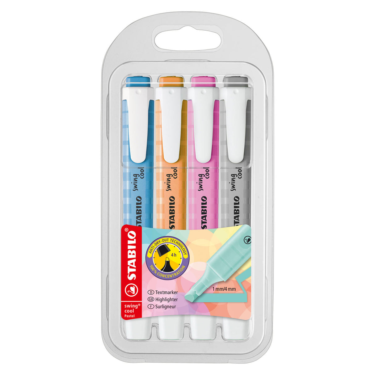 Stabilo Swing Cool Pastel Markers, 4 ..