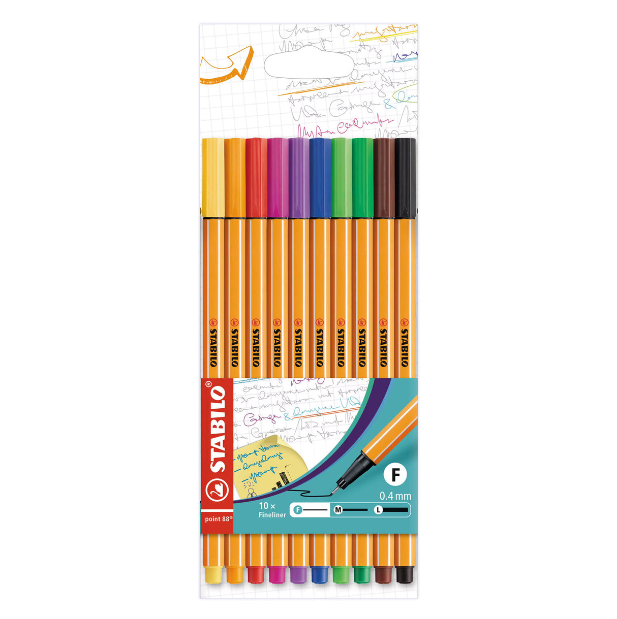 Stabilo Point 88 Fineliner Set z 10 sztukami