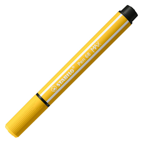Stabilo pen 68 max - viltstift met dikke beitelpunt - geel