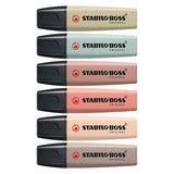 Stabilo Boss Naturecolors penny markers, 6st.