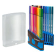 Stabilo pen 68 colorparade viltstiften blauw antraciet - 20dlg.
