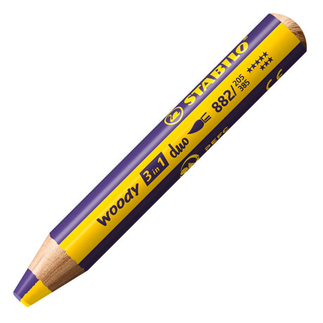 Stabilo woody 3in1 duo multitalent potloden - geel violet