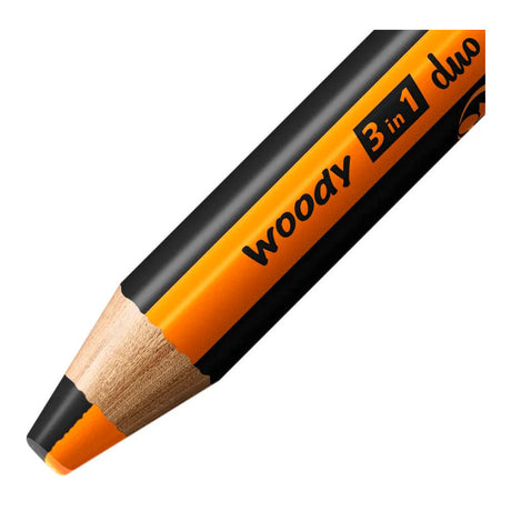 Stabilo woody 3in1 duo multitalent potloden - oranje zwart