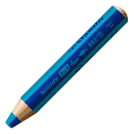 Stabilo woody 3in1 duo multitalent potloden - ultramarijn turquoise
