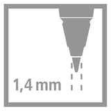 Stabilo easyergo 1.4 navullingen hb - 6st.