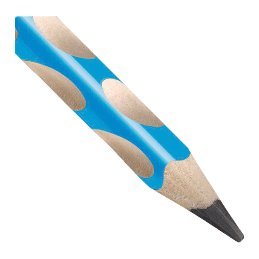 Stabilo easygraph hb linkshandige grafietpotloden licht blauw - 2st.
