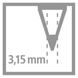 Stabilo easygraph hb linkshandige grafietpotloden licht blauw - 2st.