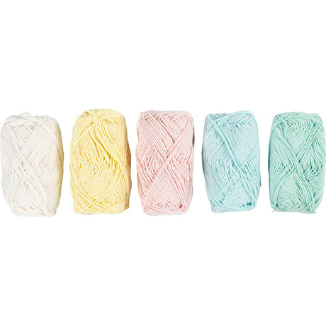 Creativ company https: www.cchobby.nl katoengaren-afm-8-4-l-5x50-m-pastelkleuren-5x20-gr-1-doos