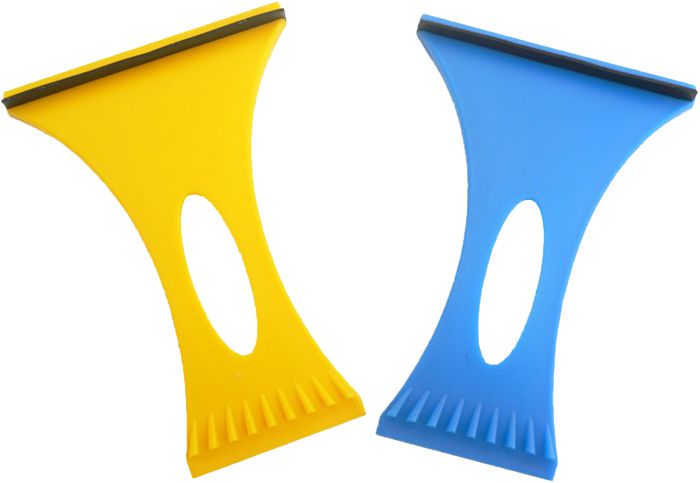 Schraper met rubberen banaan 16cm .