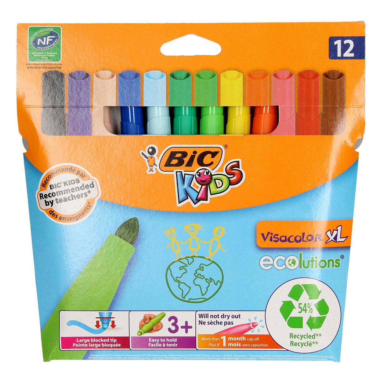 BIC Kids Visacolor XL Ecolutions, 12e.