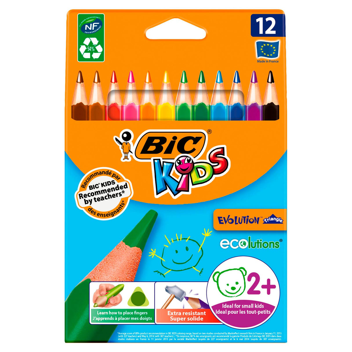 BIC Kids Ecolutions Evolution Dreieck, 12st.