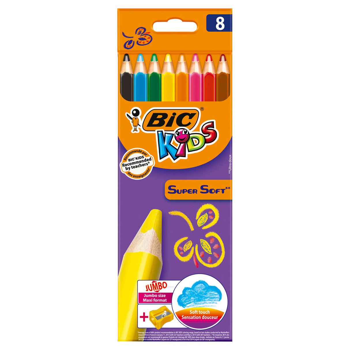 Bic kids supersoft, 8st.