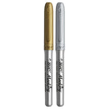 BIC Permanent Marker Gold und Silber