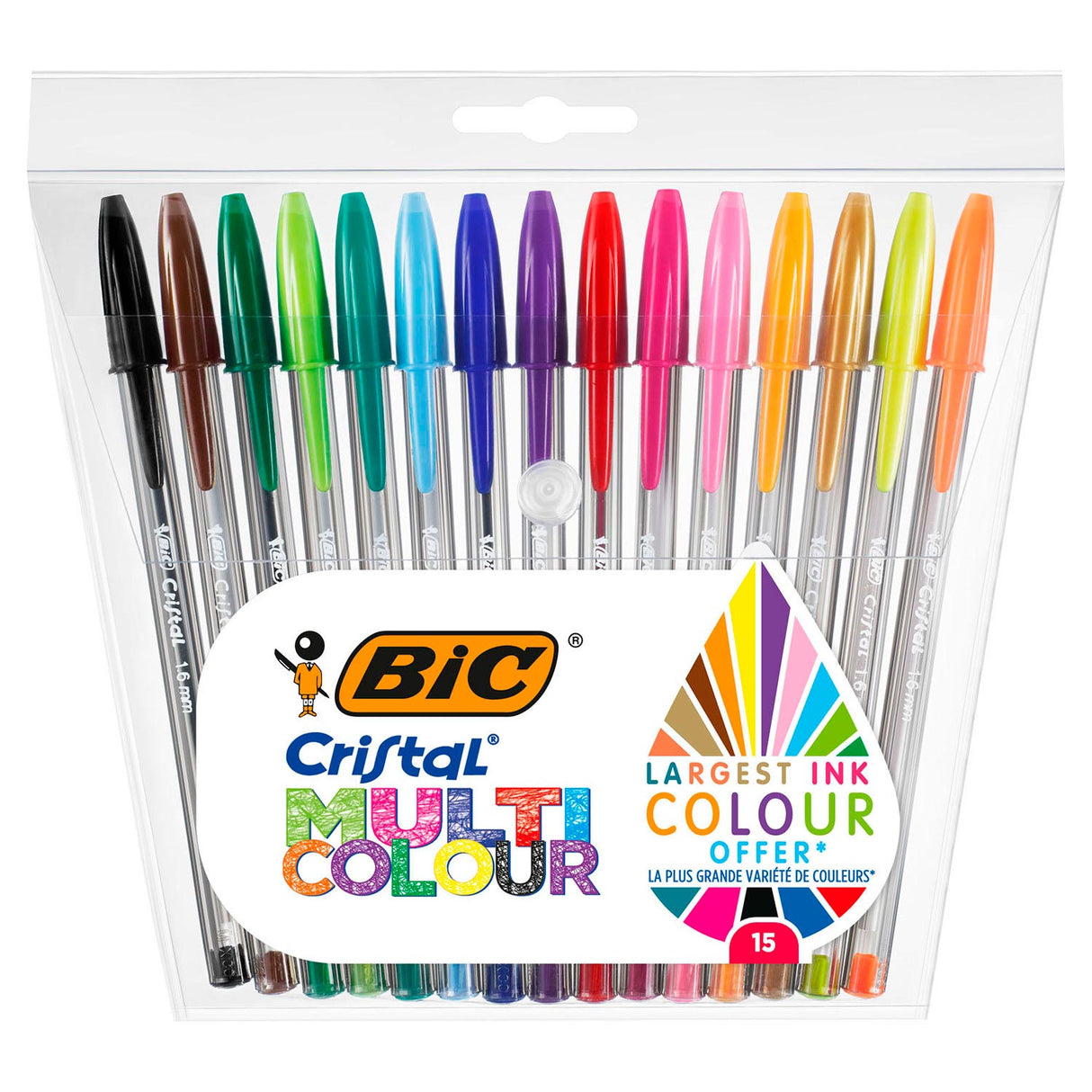 Bic cristal balpennen, 15st.