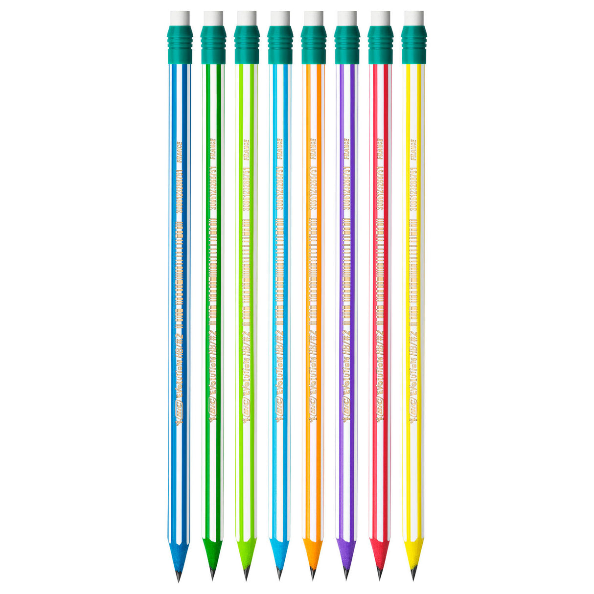 Crayons Bic Evolution avec de la gomme, 8e.