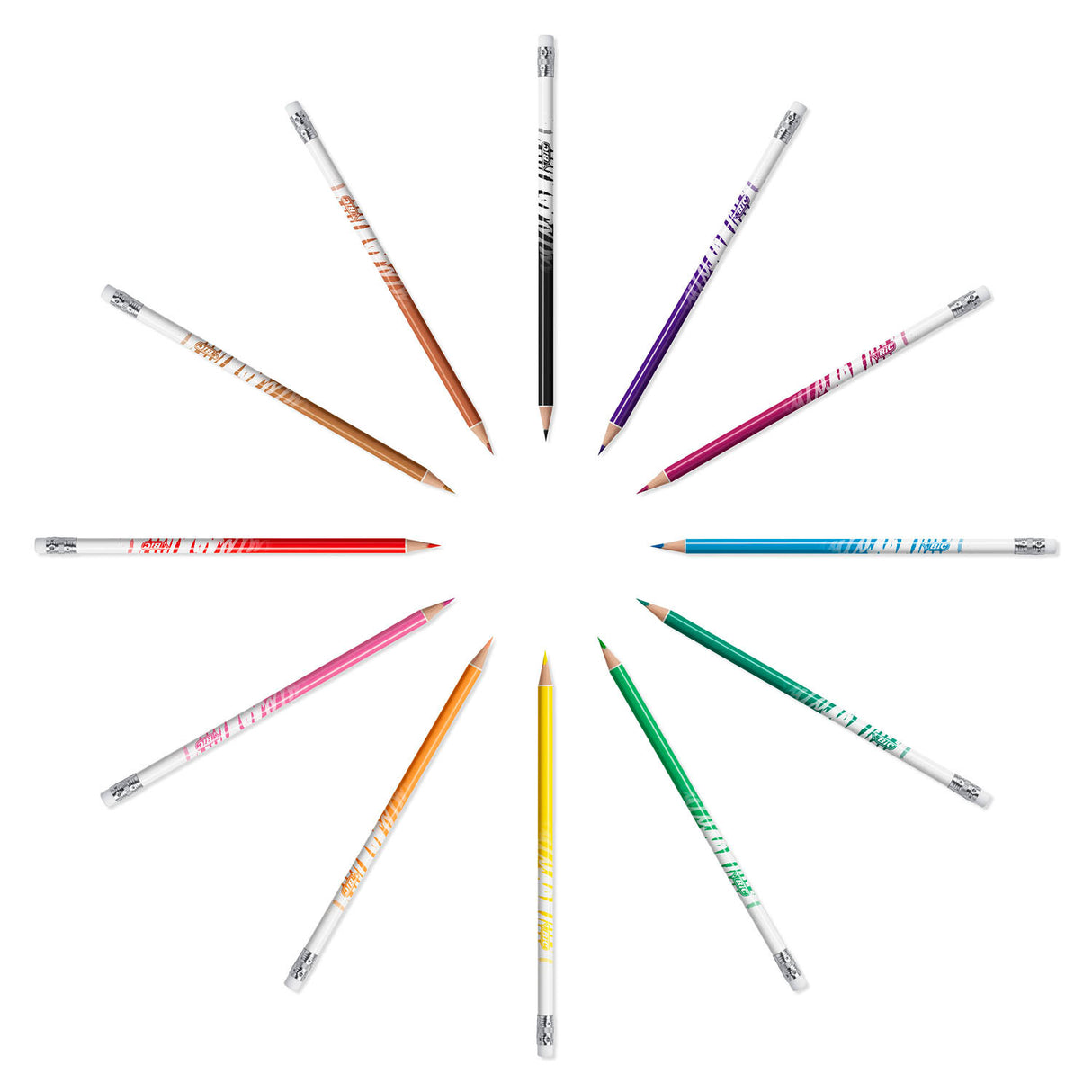 Bic Kids Evolution Evolution Exable Colored Pencils, 12st.