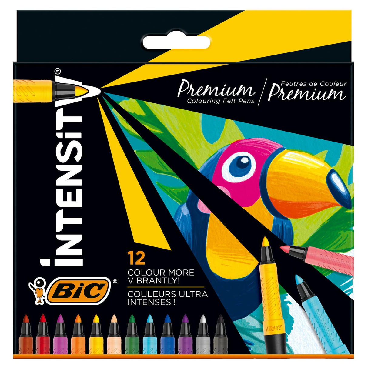 Bic intensity viltstiften luxe box, 12st.