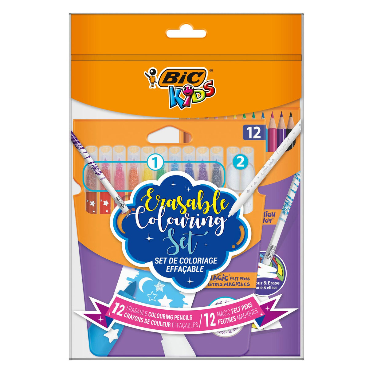 BIC Kids Magische Marker und farbige Stifte, 24st.