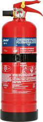 Alecto bp-1 brandblusser - poederblusser 1 kilogram - brandklasse abc - inclusief ophangbeugel