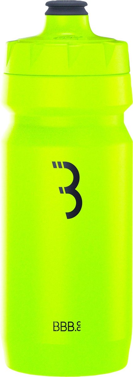 Bbb cycling autotank bidon racefiets - inhoud 550 ml - drinkbus fiets met autoclose ventiel - neon geel - bwb-11