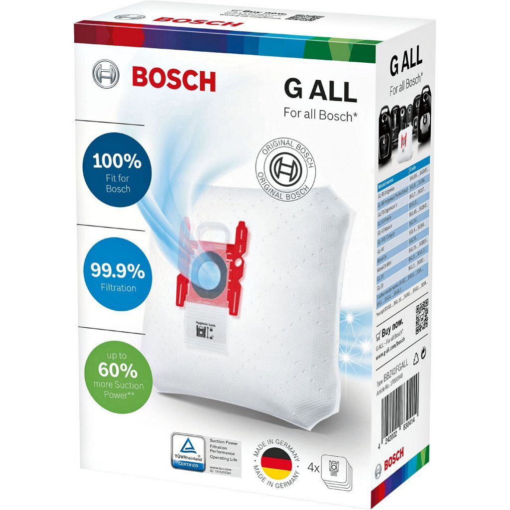 Bosch bbz41f g tout sac à poussière Powerpro 4 morceaux