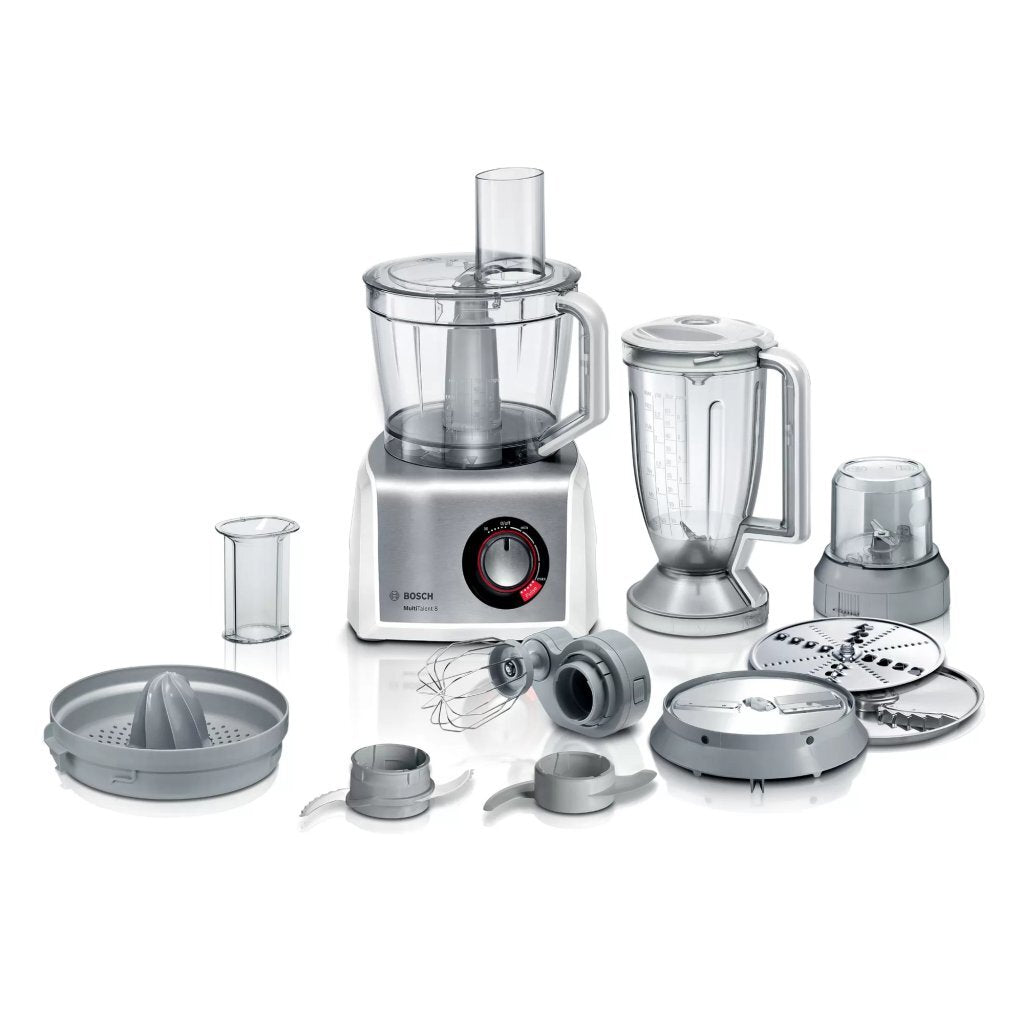 Bosch MC812S844 MultiTalent 8 food processor white stainless steel