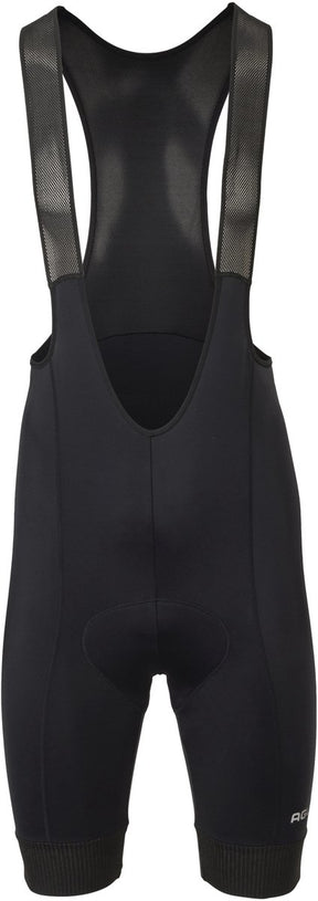 Agu essential - bibshort - fietsbroek - wielrenbroek - heren - zwart - s - mesh bretels - elastische manchetten - reflecterende details