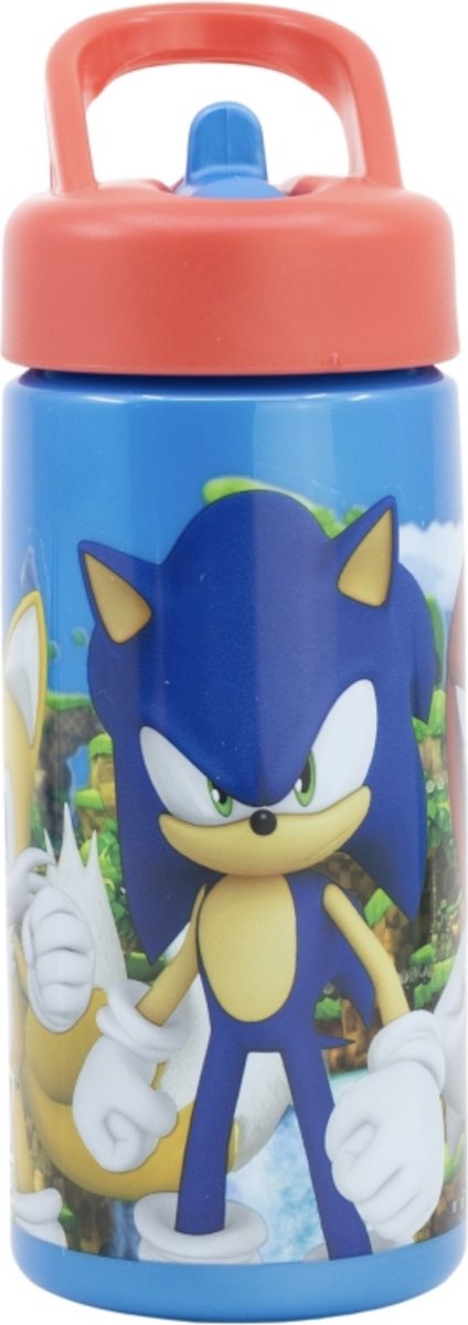 Euromic sonic the hedgehog drinkbeker drinkfles - 400 ml