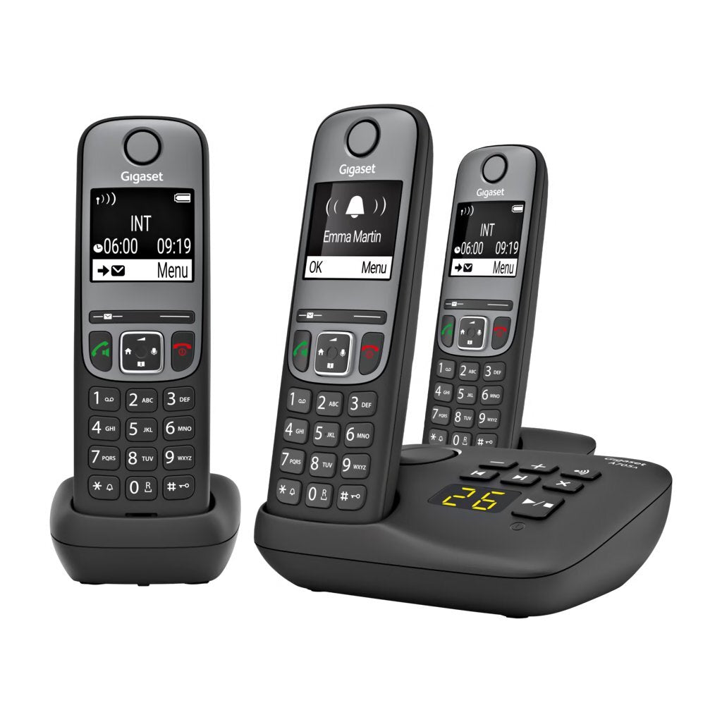 Gigaset Gigaset A705A Trio Dect Telefon + telefonsvarare svart