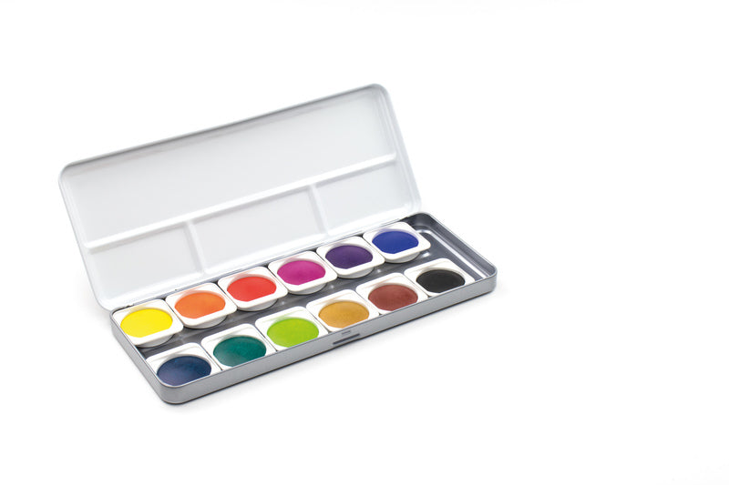 Kangaro kangaro k-fi89012 comprimé de peinture 30 mm aquarelle aquarel 12 pièces