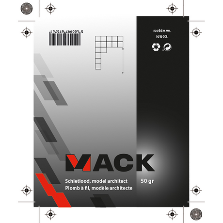 Mack 1004614 - schietlood 50gr | 4 stuks