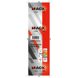 Mack 1014930 - pp gevlochten wit blauw streng2mm 20m | 5 stuks