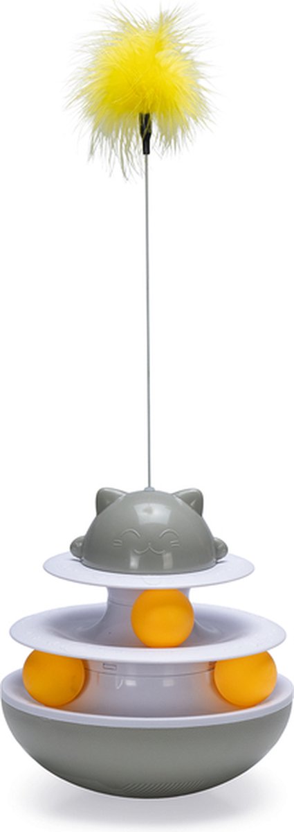 Beeztees sapi - kattenspeelgoed - interactief - plastic - 19x19x48 cm one size
