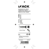 Mack 1017294 - spaanplschr.vzkop-zelfb. geelverz. 25 st 4,0 x 25 mm | 10 stuks