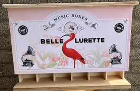 Lege display voor rondo handdraaimuziek