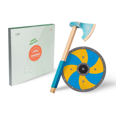 Woodsy viking houten bijl met schild. 4+ | 2 stuks