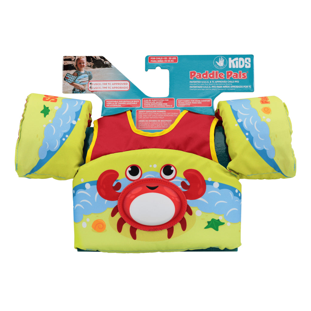 Paddle Pal Swimming Vest Krab, 3-6 år gammel