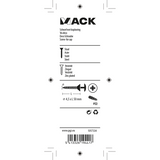 Mack 1017334 - schroef met kopboring staal verz. 8 st 4,5 x 50 mm | 10 stuks