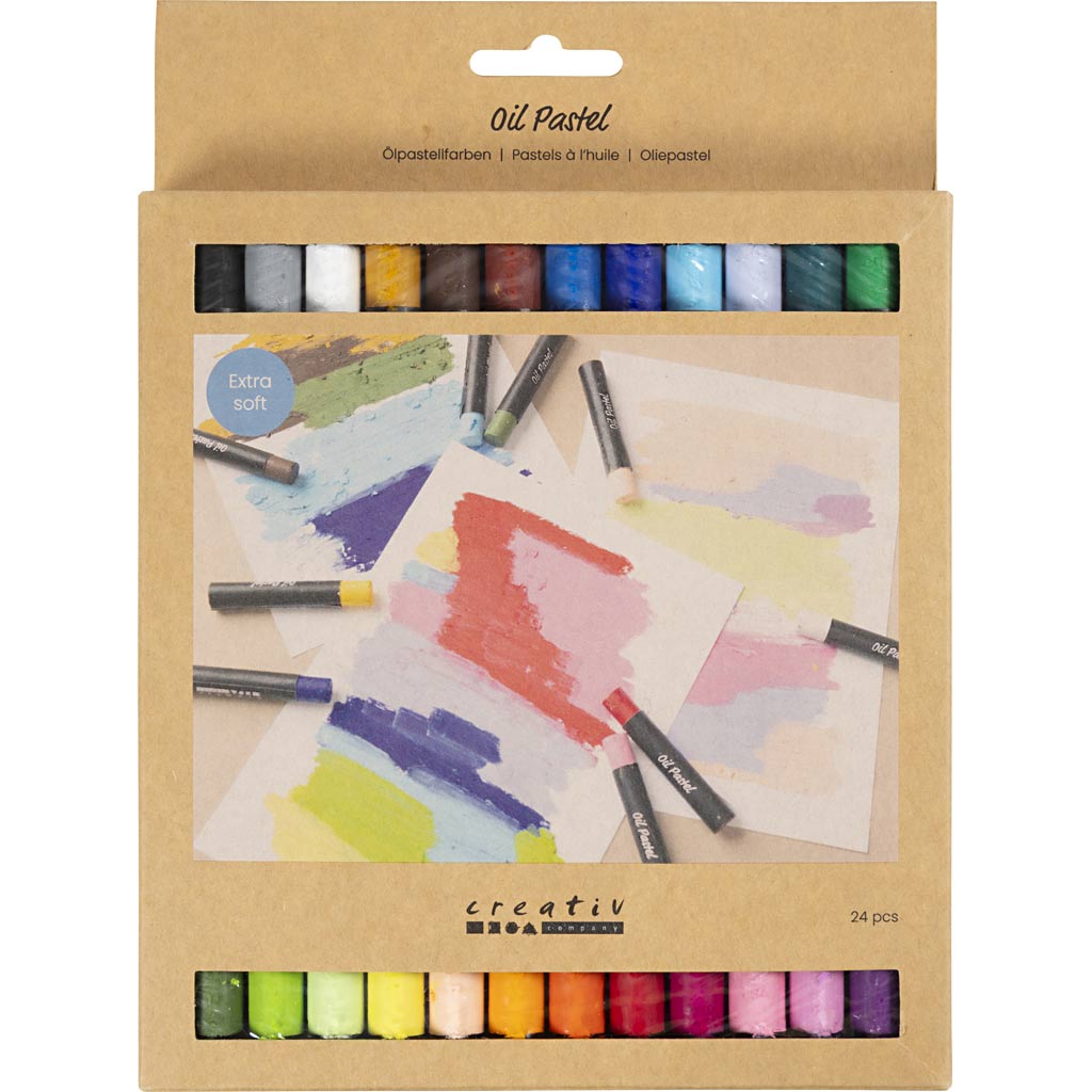 Creativ company http: www.cchobby.nl oliepastels-l-7-cm-dikte-11-mm-pastelkleuren-24-stuk-1-doos