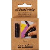 Creativ company http: www.cchobby.nl houder-oilepastel-l-6-2-cm-d-1-cm-zwart-3-stuk-1-stuk