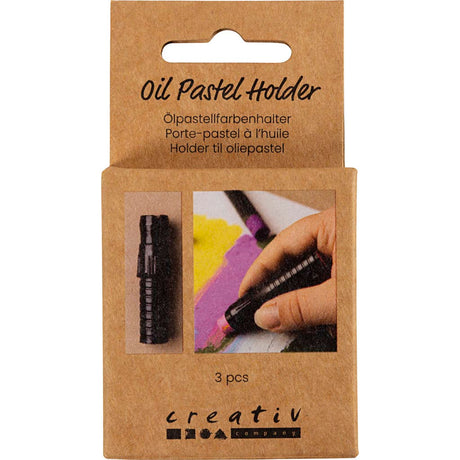 Creativ company http: www.cchobby.nl houder-oilepastel-l-6-2-cm-d-1-cm-zwart-3-stuk-1-stuk