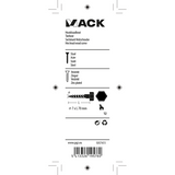 Mack 1017411 - houtdraadbout staal verzinkt 6 st 7 x 70 mm | 5 stuks